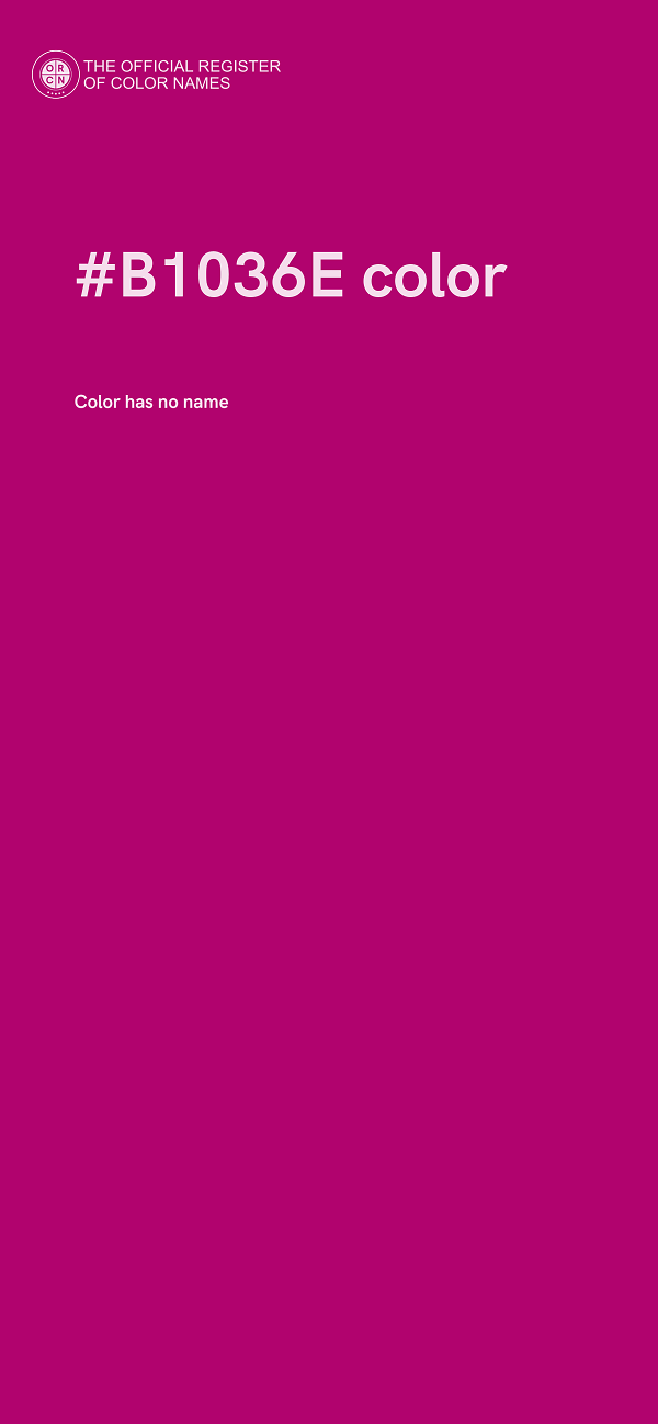 #B1036E color image