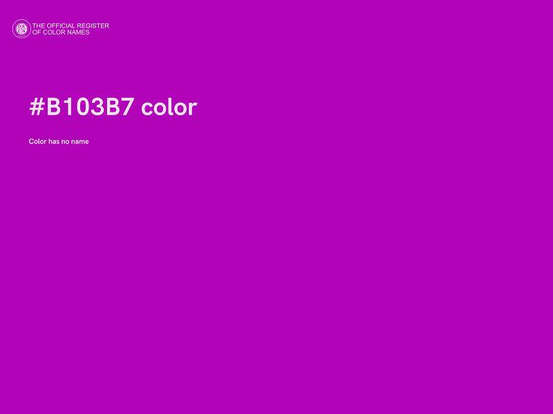 #B103B7 color image