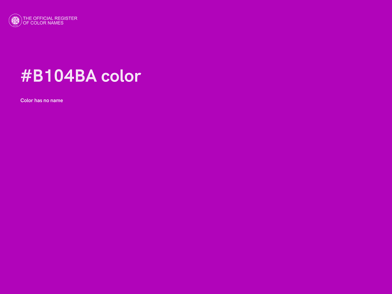 #B104BA color image