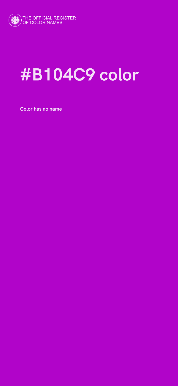 #B104C9 color image