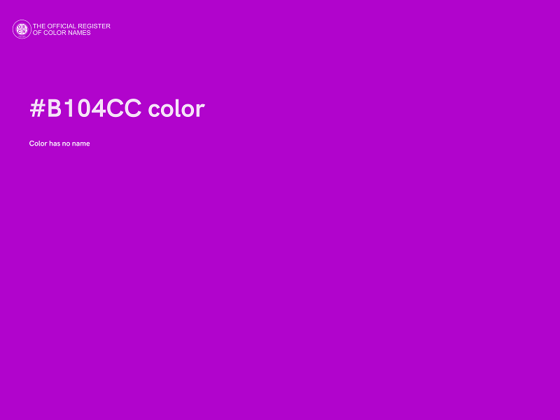 #B104CC color image