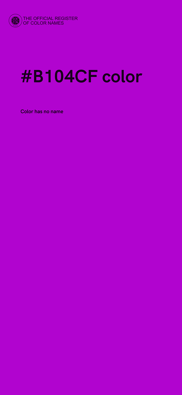 #B104CF color image