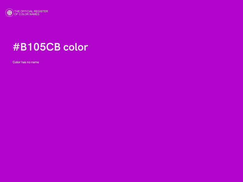 #B105CB color image