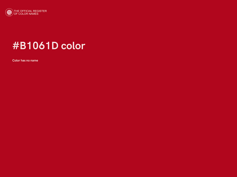 #B1061D color image