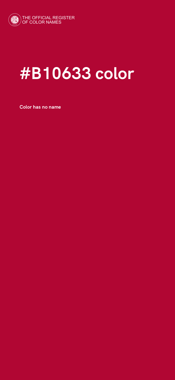 #B10633 color image