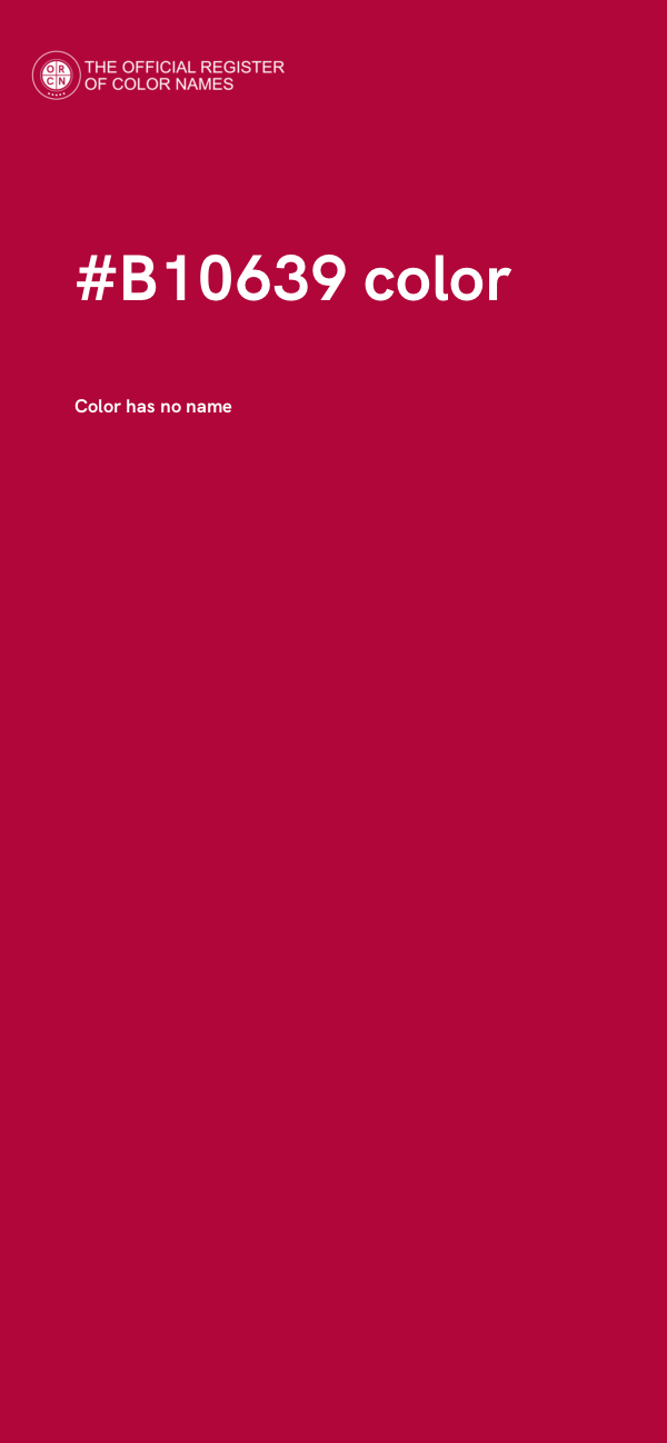 #B10639 color image