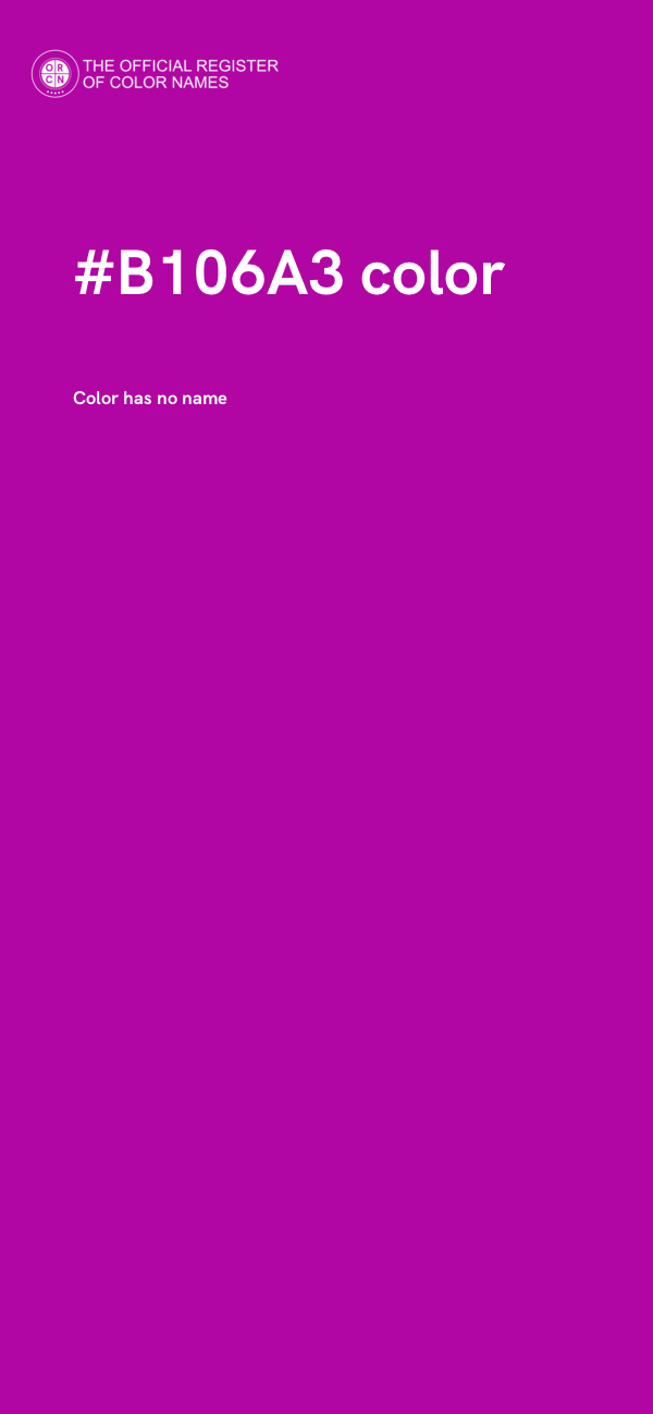#B106A3 color image