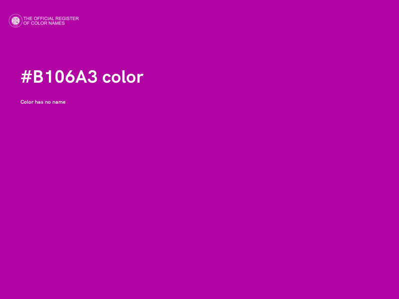 #B106A3 color image