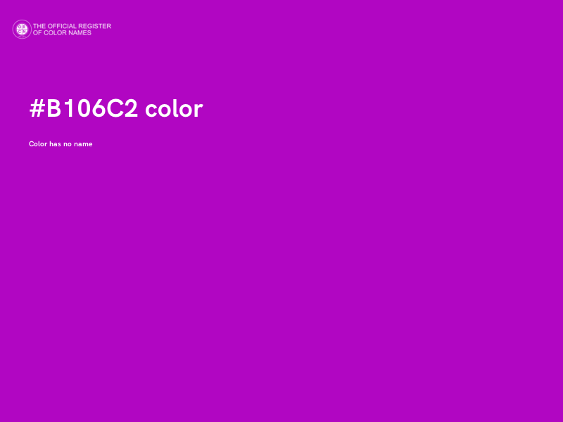 #B106C2 color image