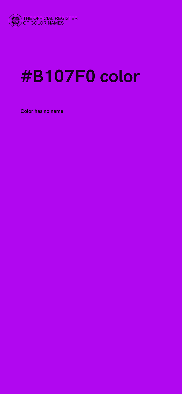 #B107F0 color image