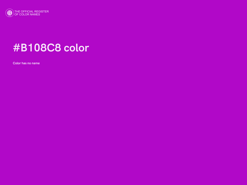 #B108C8 color image