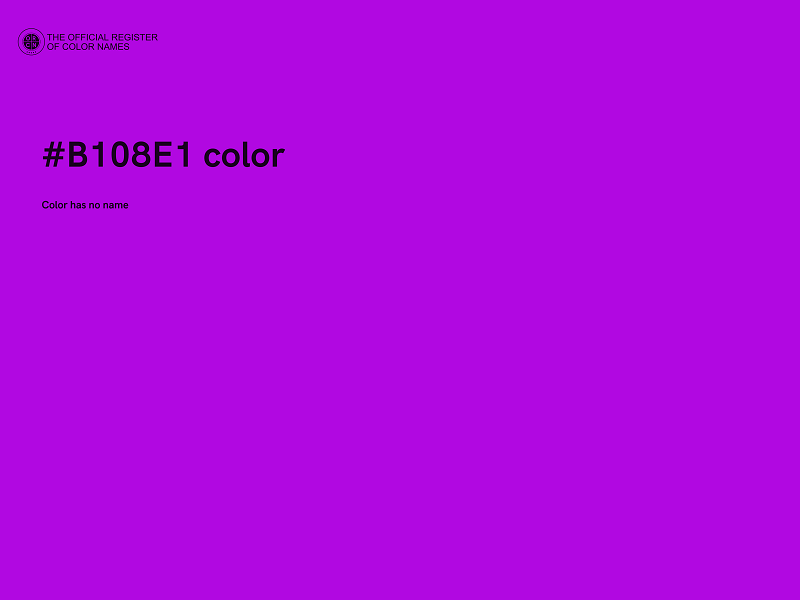 #B108E1 color image