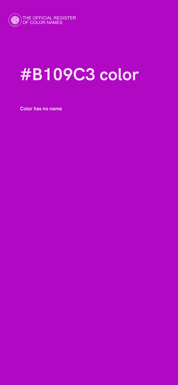 #B109C3 color image