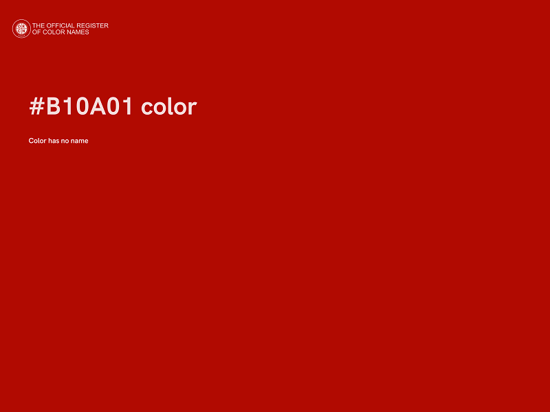 #B10A01 color image