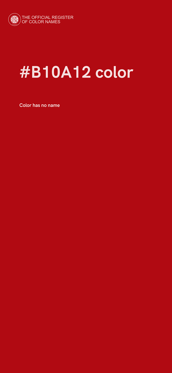 #B10A12 color image