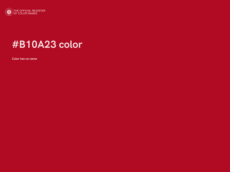 #B10A23 color image