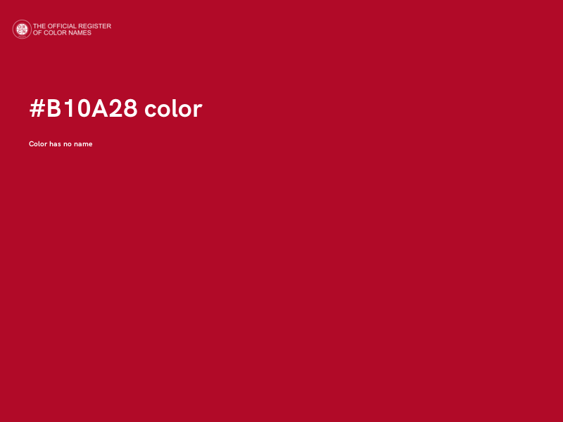 #B10A28 color image