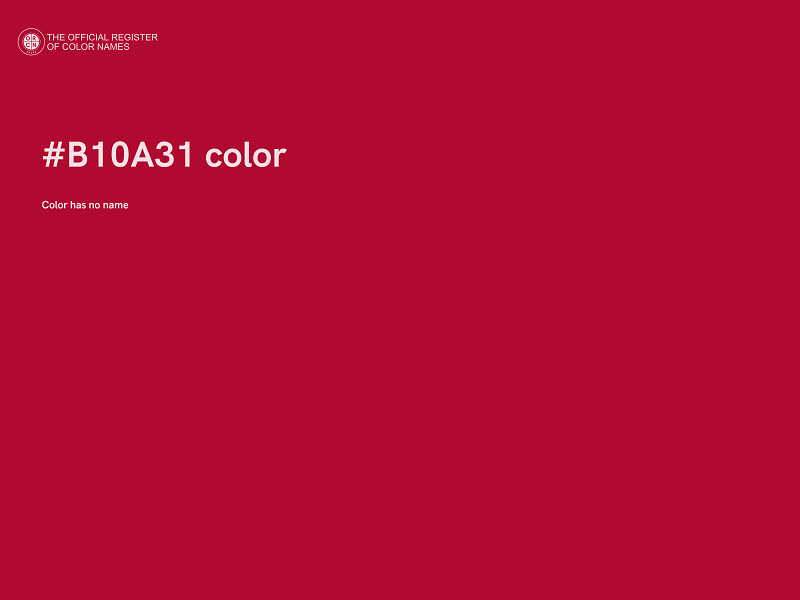 #B10A31 color image