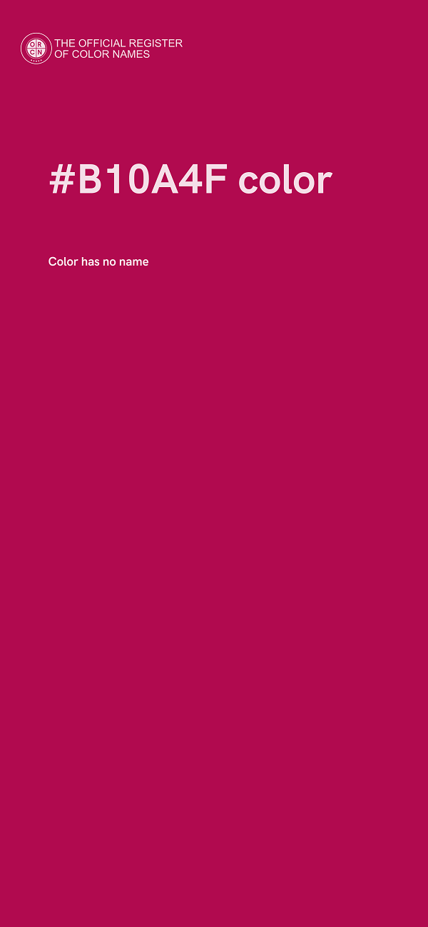 #B10A4F color image