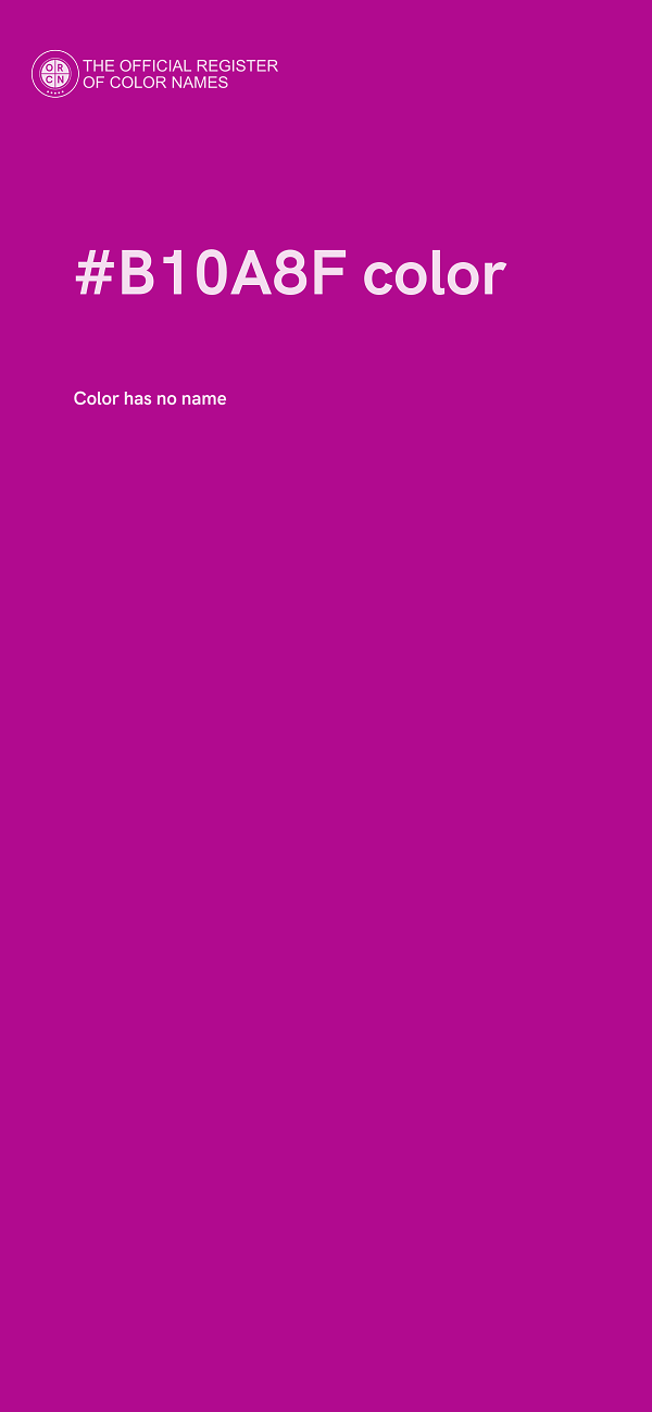 #B10A8F color image