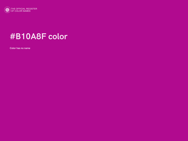 #B10A8F color image