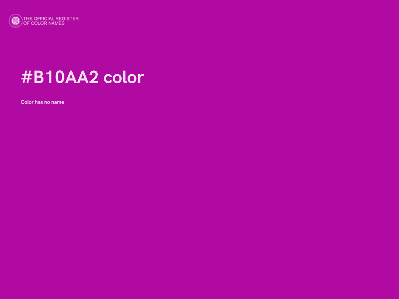#B10AA2 color image