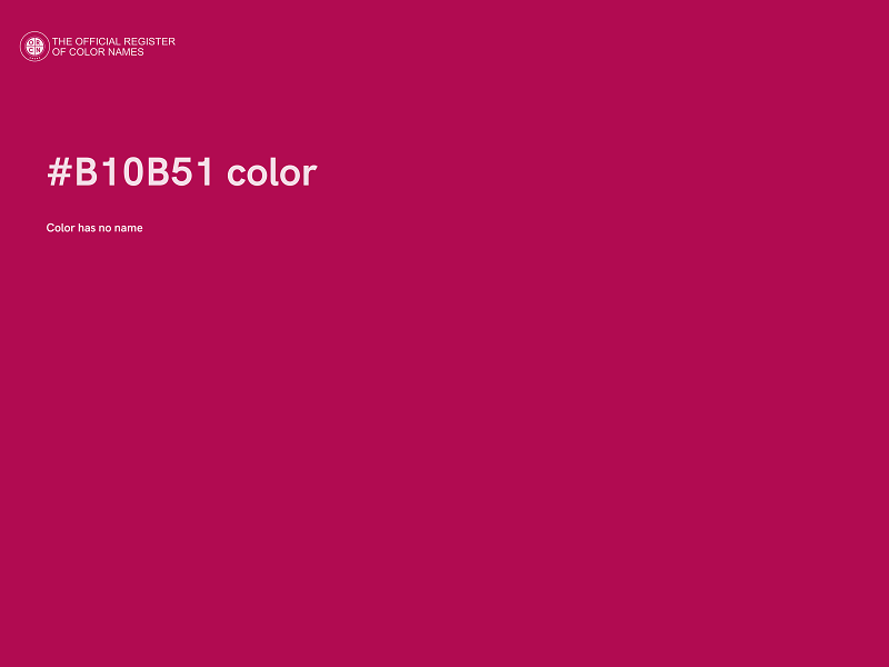 #B10B51 color image