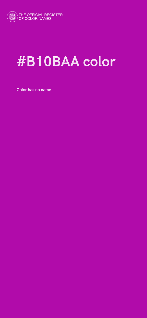 #B10BAA color image