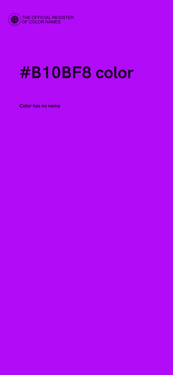 #B10BF8 color image