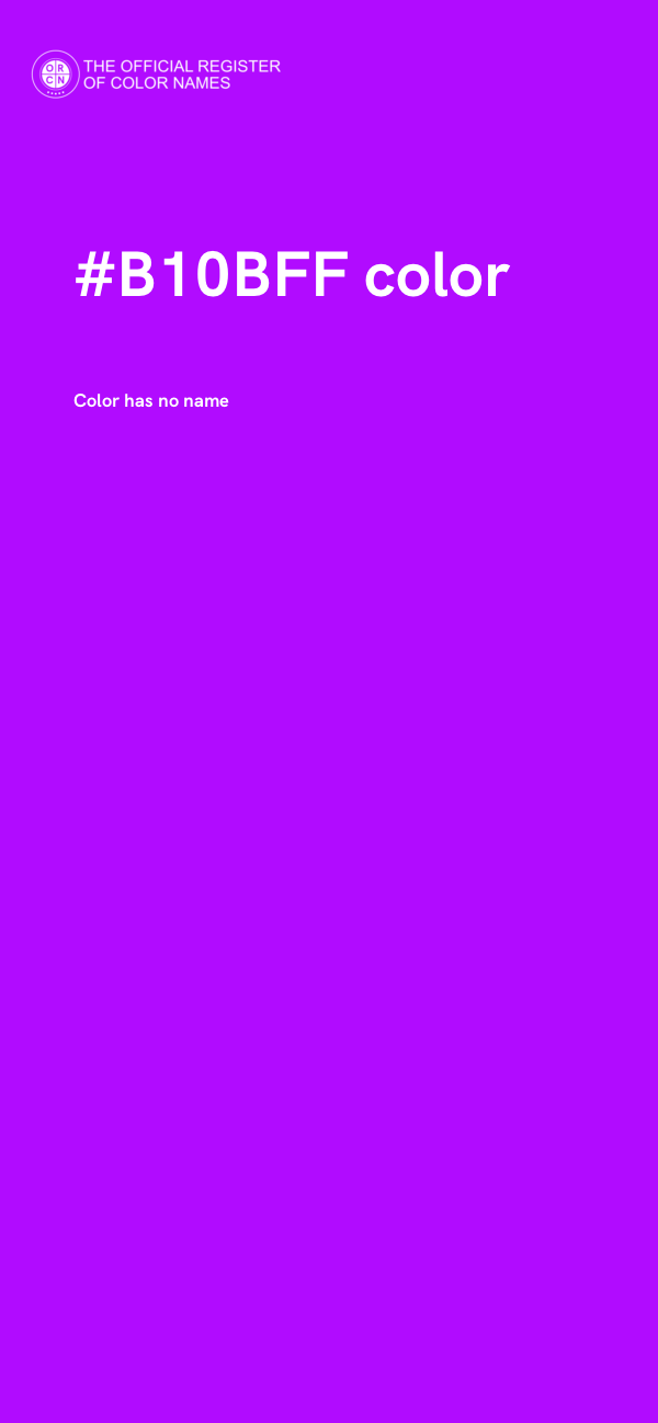 #B10BFF color image