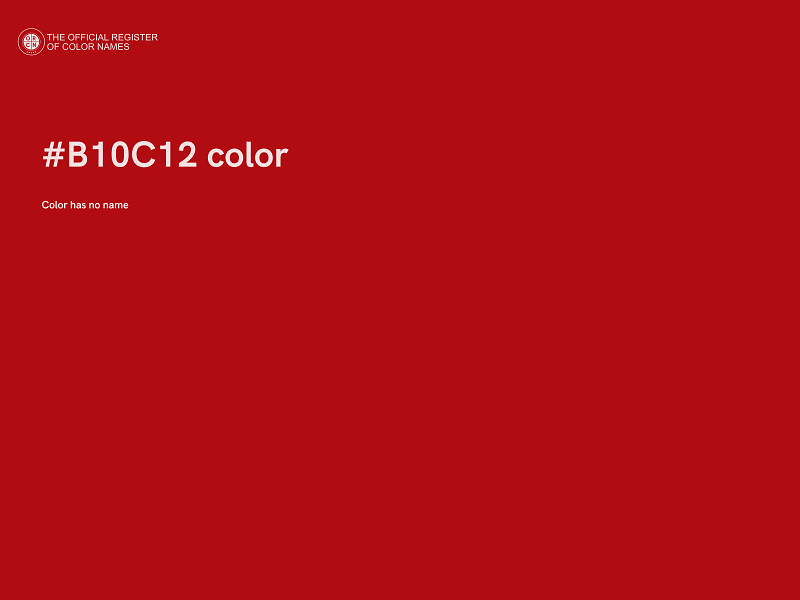 #B10C12 color image