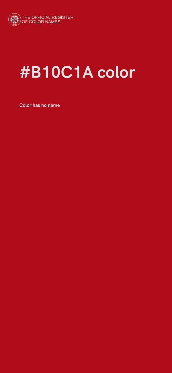 #B10C1A color image