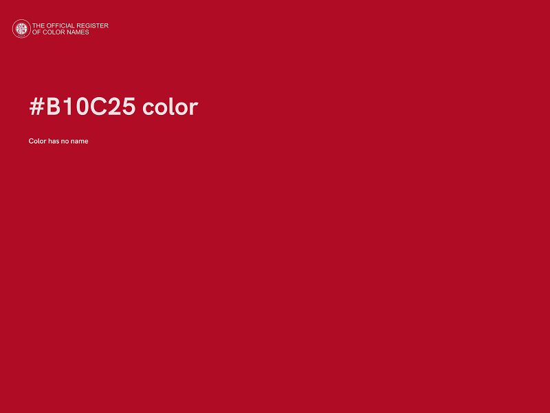 #B10C25 color image