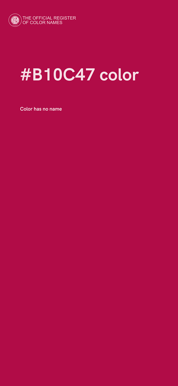 #B10C47 color image