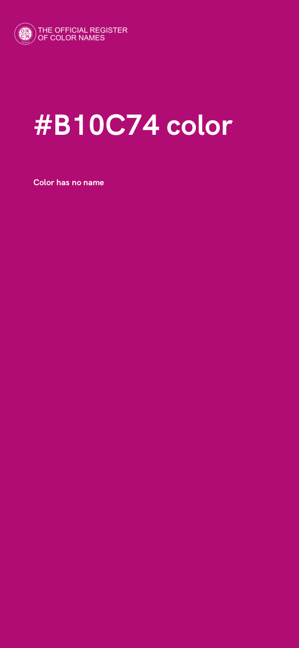 #B10C74 color image