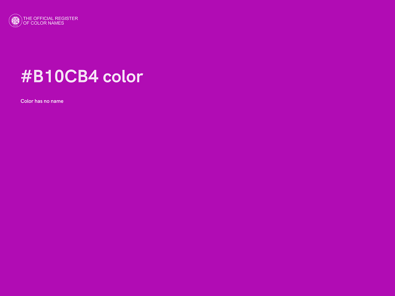 #B10CB4 color image