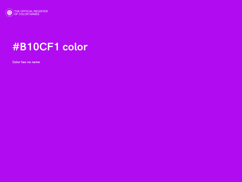 #B10CF1 color image
