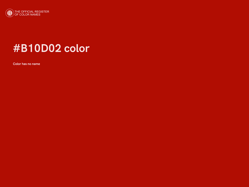 #B10D02 color image