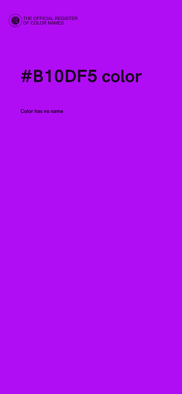 #B10DF5 color image