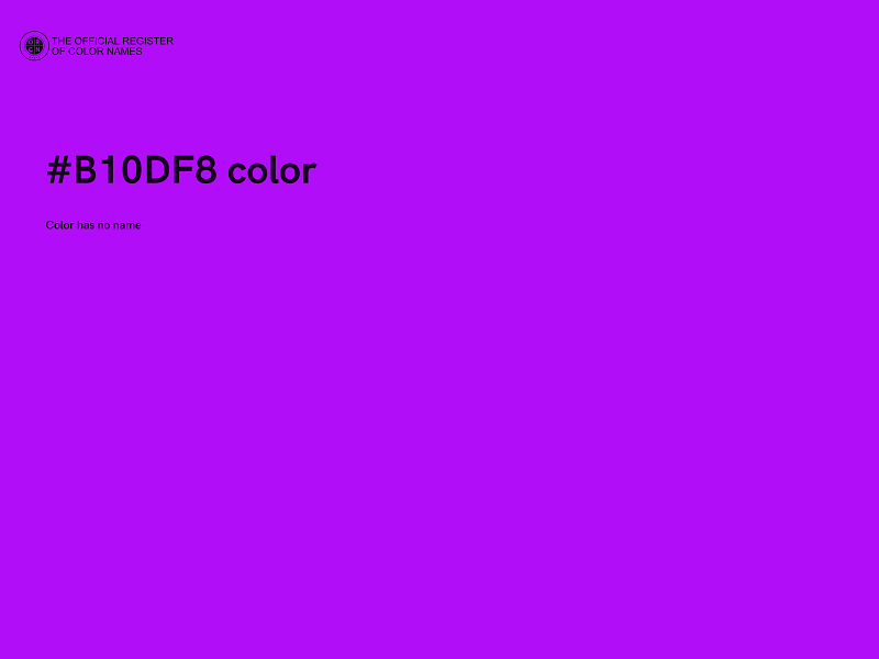 #B10DF8 color image