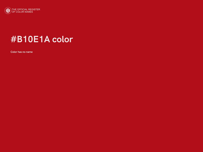 #B10E1A color image