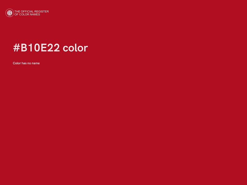 #B10E22 color image