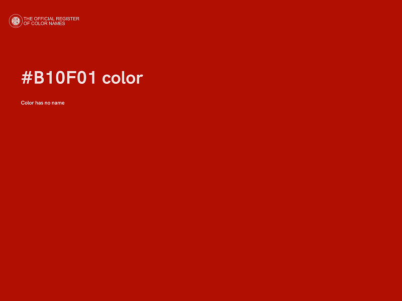 #B10F01 color image