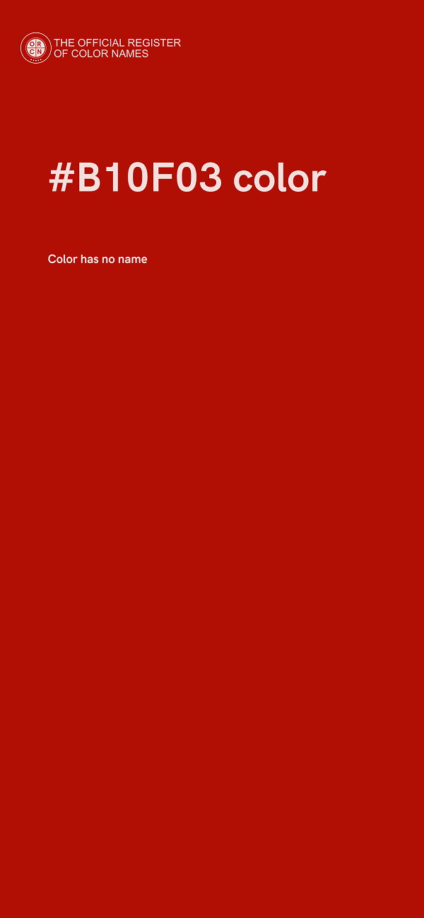 #B10F03 color image