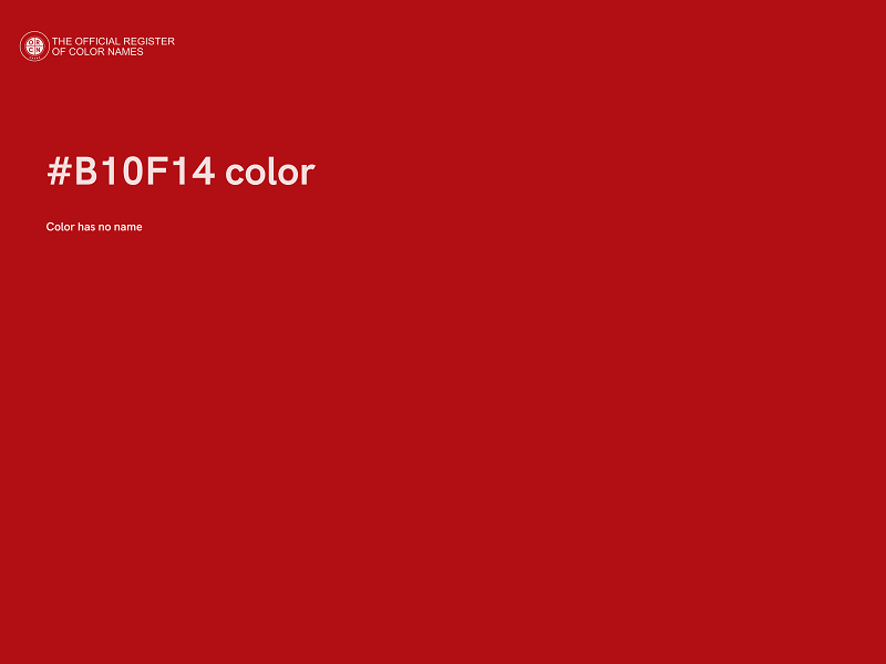 #B10F14 color image