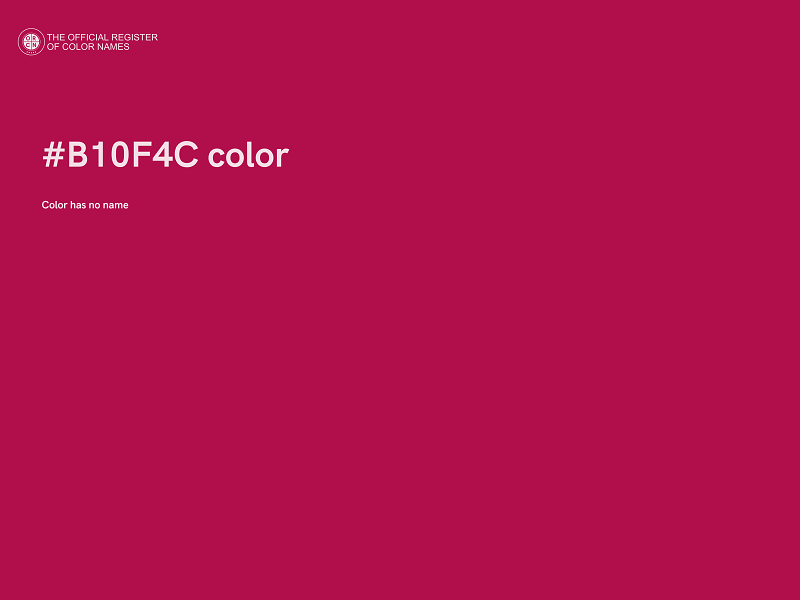 #B10F4C color image