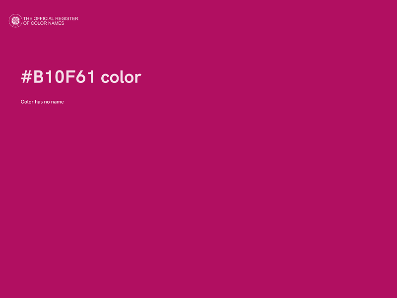 #B10F61 color image