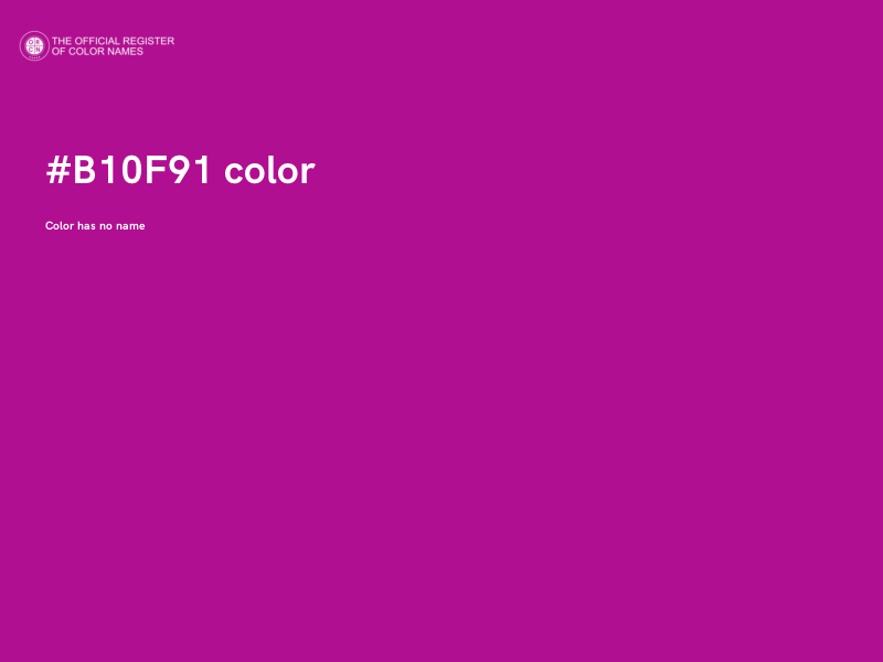 #B10F91 color image