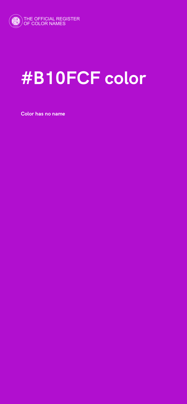 #B10FCF color image