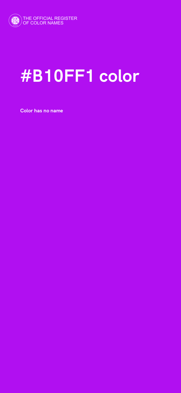 #B10FF1 color image